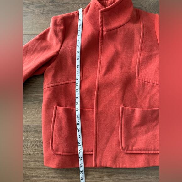 Chico’s Everyday Plush Felt Open Front Jacket Burnt Orange Size 1 (Medium) - Picture 10 of 11